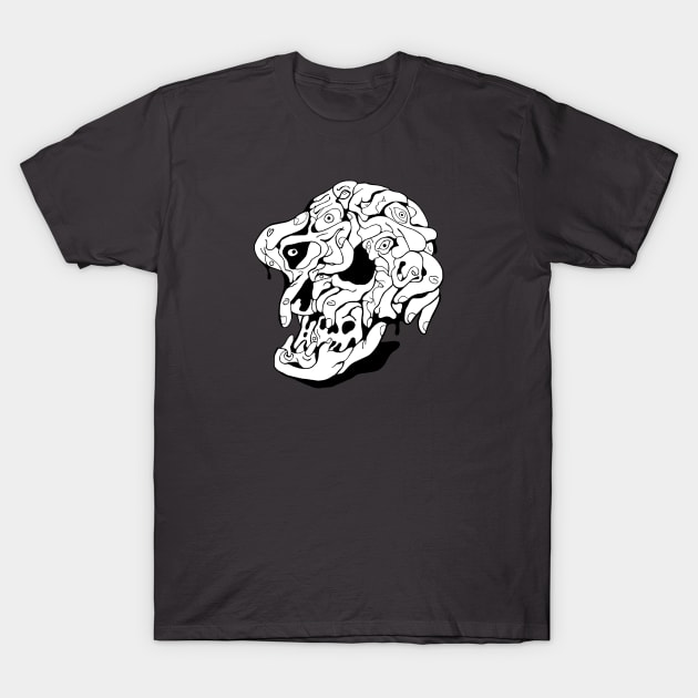 psychedelic skull T-Shirt by Jones76